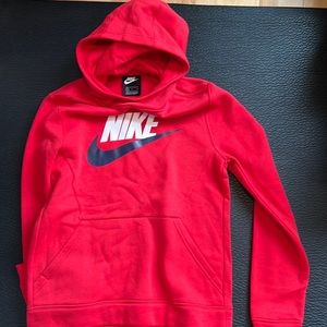 Nike boys red hoodie